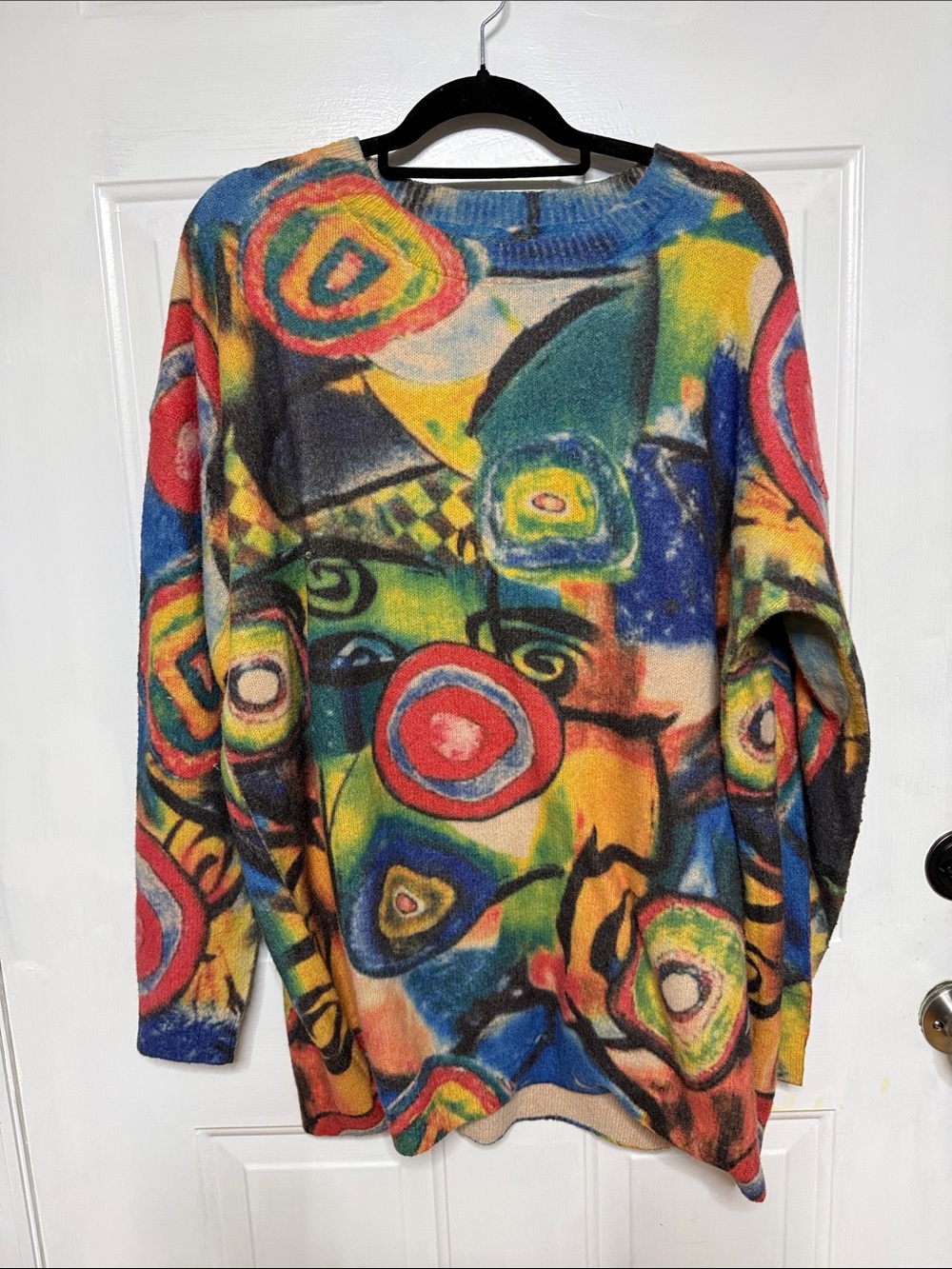 Kandinsky Abstract Women’s soft Sweater oversized 3x-4x 58” bust, 31” length